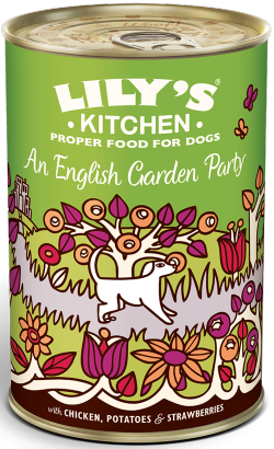 Alimento Húmido para Cão Lilys Kitchen Dog An English Garden Party with Chicken, Potatoes & Strawberries | Wet (Lata) | 400 g