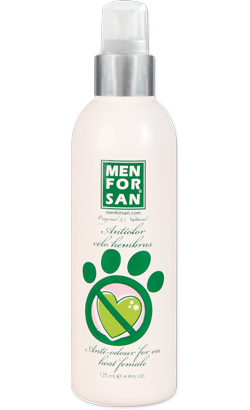 Spray Menforsan Anti Cheiro de Cio das FĂȘmeas para cĂŁo | 125 ml