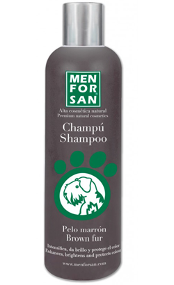 Menforsan Champô Intensificador para Pêlos Castanhos para cão | 300 ml