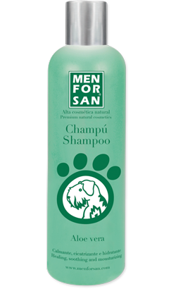 Menforsan Champô Natural Calmante e Cicatrizante com Aloé Vera para cão | 300 ml