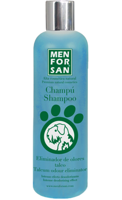 Menforsan Champô Natural Eliminador de Odores com Talco para cão | 300 ml