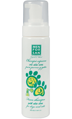 Menforsan Champô de Espuma com Aloé Vera para Cães para cão | 200 ml