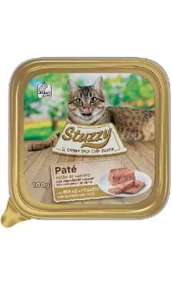 Ração húmida para Gatos Mister Stuzzy Cat | Chicken & Liver | 16 x 100 g