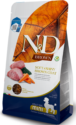 N&D Brown Dog Lamb, Spirulina and Carrot Adult Mini | 2 kg