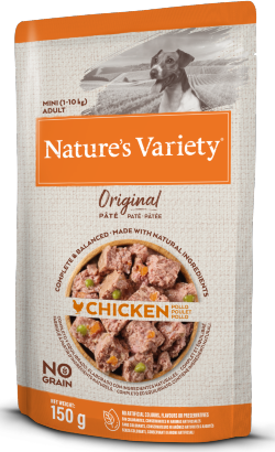 Ração húmida para Cão Natures Variety Dog Original No Grain Mini Frango Paté | Wet (Saqueta) | 4 x 150 g