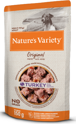 Ração húmida para Cão Natures Variety Dog Original No Grain Mini Peru Paté | Wet (Saqueta) | 4 x 150 g