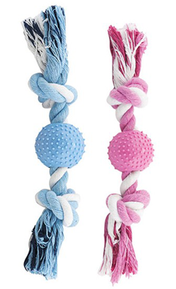 Nayeco Bicolour Cotton Rope with Spike Ball - Cores Sortidas | 1 Unidade
