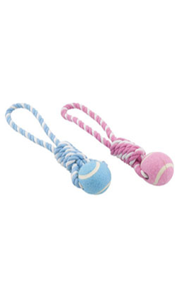 Nayeco Bicolour Cotton Rope with Tennis Ball - Cores Sortidas | 1 Unidade