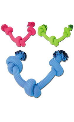 Brinquedo para cão Nayeco Maxi Braided Cotton Rope 3 Knots - Cores Sortidas | 1 Unidade