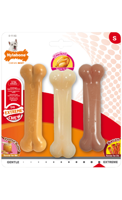 Brinquedo para cão Nylabone Dog Extreme Chew Triple Pack | Small