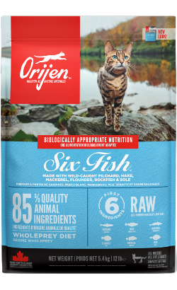 Ração para Gatos Orijen Six Fish Cat | 5,4 kg