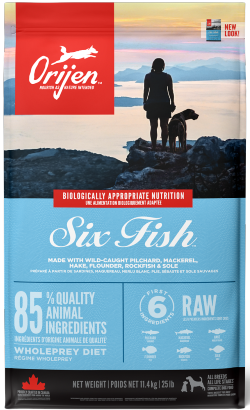 Ração para Cão Orijen Six Fish Dog | 11,4 kg