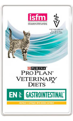 Ração Veterinária húmida PPVD Feline EN - Gastroenteric Chicken | Wet (Saqueta) | Caixa 10 Saquetas 85 g