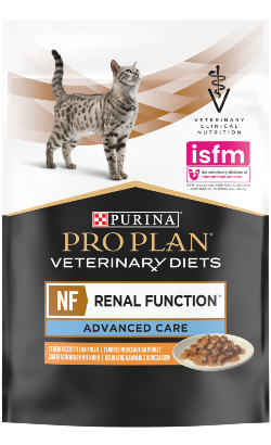 Ração Veterinária húmida PPVD Feline NF - Renal Function Advanced Care Chicken | Wet (Saqueta) | Caixa 10 Saquetas 85 g