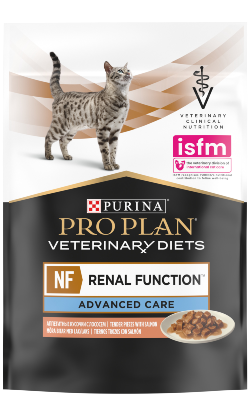 Ração Veterinária húmida PPVD Feline NF - Renal Function Advanced Care Salmon | Wet (Saqueta) | Caixa 10 Saquetas 85 g