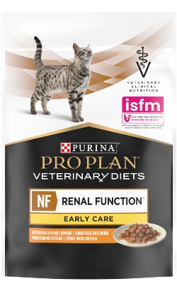 Ração Veterinária húmida PPVD Feline NF - Renal Function Early Care | Wet (Saqueta) | Caixa 10 Saquetas 85 g