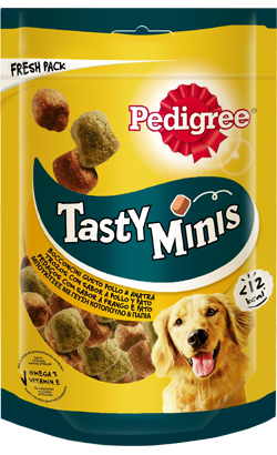 Biscoitos para cão Pedigree Dog Snack Tasty Minis Chewy Cubes | 5 x 130 g