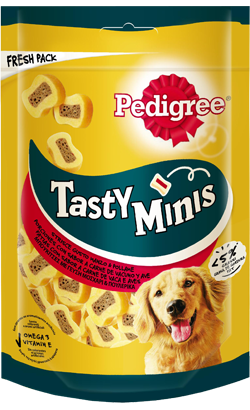 Biscoitos para cão Pedigree Dog Snack Tasty Minis Chewy Slices | 5 x 155 g