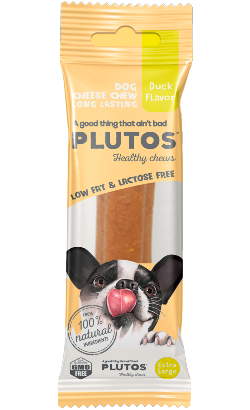 Plutos Healthy Chew Queijo & Pato | Large