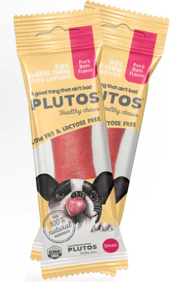 Plutos Healthy Chew Queijo & Presunto / Bacon | Large