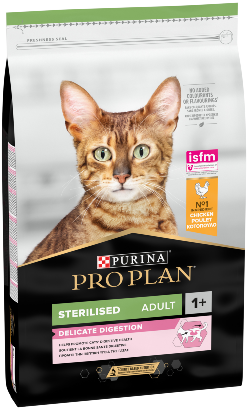 Ração para Gatos Pro Plan Cat Delicate Digestion Sterilised Adult Chicken | 10 kg