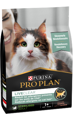 Ração para Gatos Pro Plan Cat Liveclear Sterilised Adult Salmon | 1,4 kg