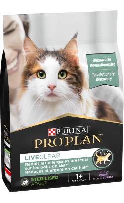 Ração para Gatos Pro Plan Cat Liveclear Sterilised Adult Turkey | 1,4 kg