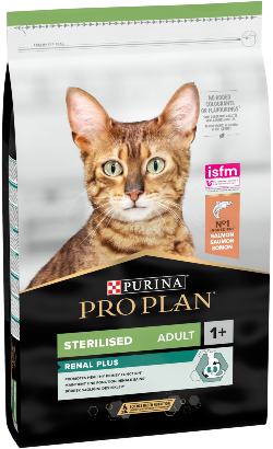 Ração para Gatos Pro Plan Cat Renal Plus Sterilised Adult Salmon | 10 kg