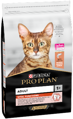 Ração para Gatos Pro Plan Cat Vital Functions Adult Salmon | 400 g