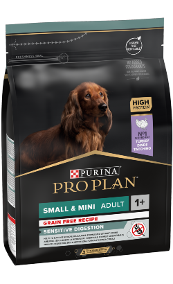 Ração para Cão Pro Plan Dog Grain-Free Small & Mini Adult Sensitive Digestion Turkey | 2,5 kg