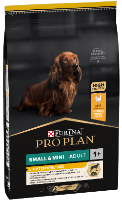 Ração para Cão Pro Plan Dog Light/Sterilised Small & Mini Adult | 3 kg