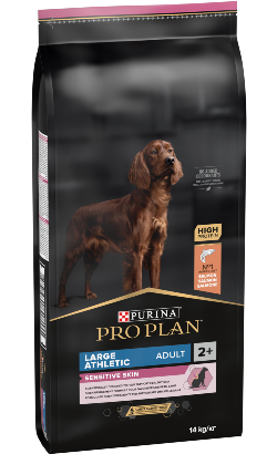 Ração para Cão Pro Plan Dog Sensitive Skin Large Athletic Adult Salmon | 14 kg
