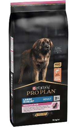 Ração para Cão Pro Plan Dog Sensitive Skin Large Robust Adult Salmon | 14 kg