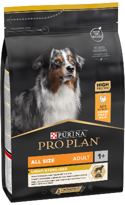 Ração para Cão Pro Plan Dog All Size Adult Light / Sterilised Chicken | 14 Kg