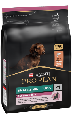 Ração para Cão Pro Plan Dog Small & Mini Puppy Sensitive Skin | 3 Kg