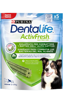 Biscoitos para cão Purina Dentalife Activfresh Medium | 5 sticks
