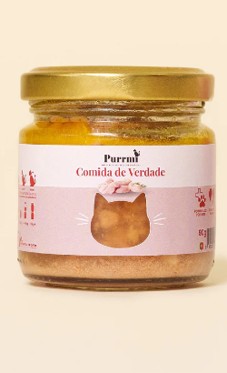 Purrmi Alimento Natural para Gato - Frango | Wet (Frasco) | 90 g