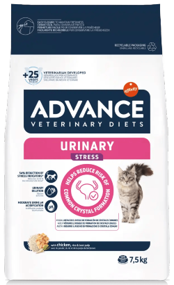 Ração Veterinária para Gatos Advance Vet Cat Urinary Stress | 7,5 kg