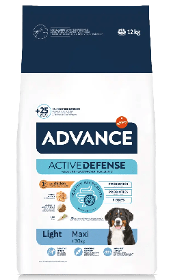 Ração para Cão Advance Dog Maxi Light Chicken & Rice | 12 kg