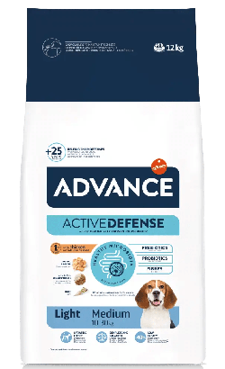 Ração para Cão Advance Dog Medium Light Chicken & Rice | 12 kg