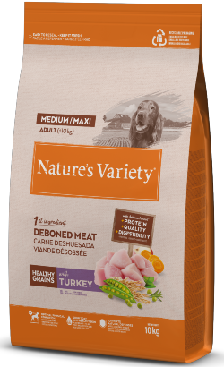 Ração para Cão Natures Variety Dog Healthy Grains Medium Maxi Adulto Peru | 10 kg
