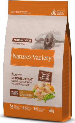 Ração para Cão Natures Variety Dog Healthy Grains Medium Maxi Puppy Frango	 | 3 kg