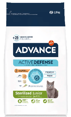 Ração para Gatos Advance Cat Junior Sterilized | Chicken & Rice | 10 kg
