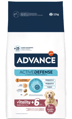 Ração para Cão Advance Dog Maxi Senior +6 Chicken & Rice | 12 kg