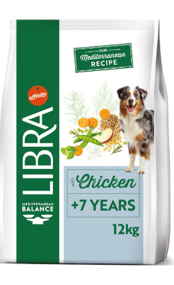 Ração para Cão Libra Dog Senior +7 Years | 12 kg