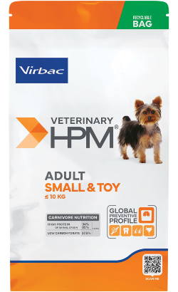 Ração para Cão Virbac HPM Adult Dog Small & Toy | 3 kg