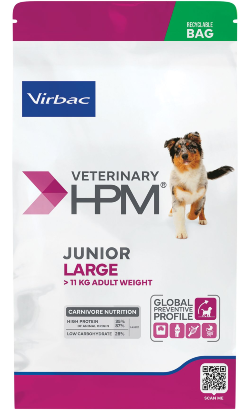 Ração para Cão Virbac HPM Junior Dog Large | 12 kg