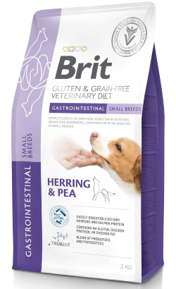 Ração para Cão para Cão Brit Veterinary Diet Dog Gastrointestinal Grain-Free Small Breeds | Herring & Pea | 2 kg