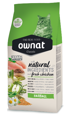 Ração para Gato Ownat Classic Hairball | 4 kg
