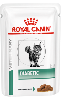 Ração Veterinária húmida Royal Canin Vet Diabetic Feline in Gravy | Wet (Saqueta) | 12 x 85 g